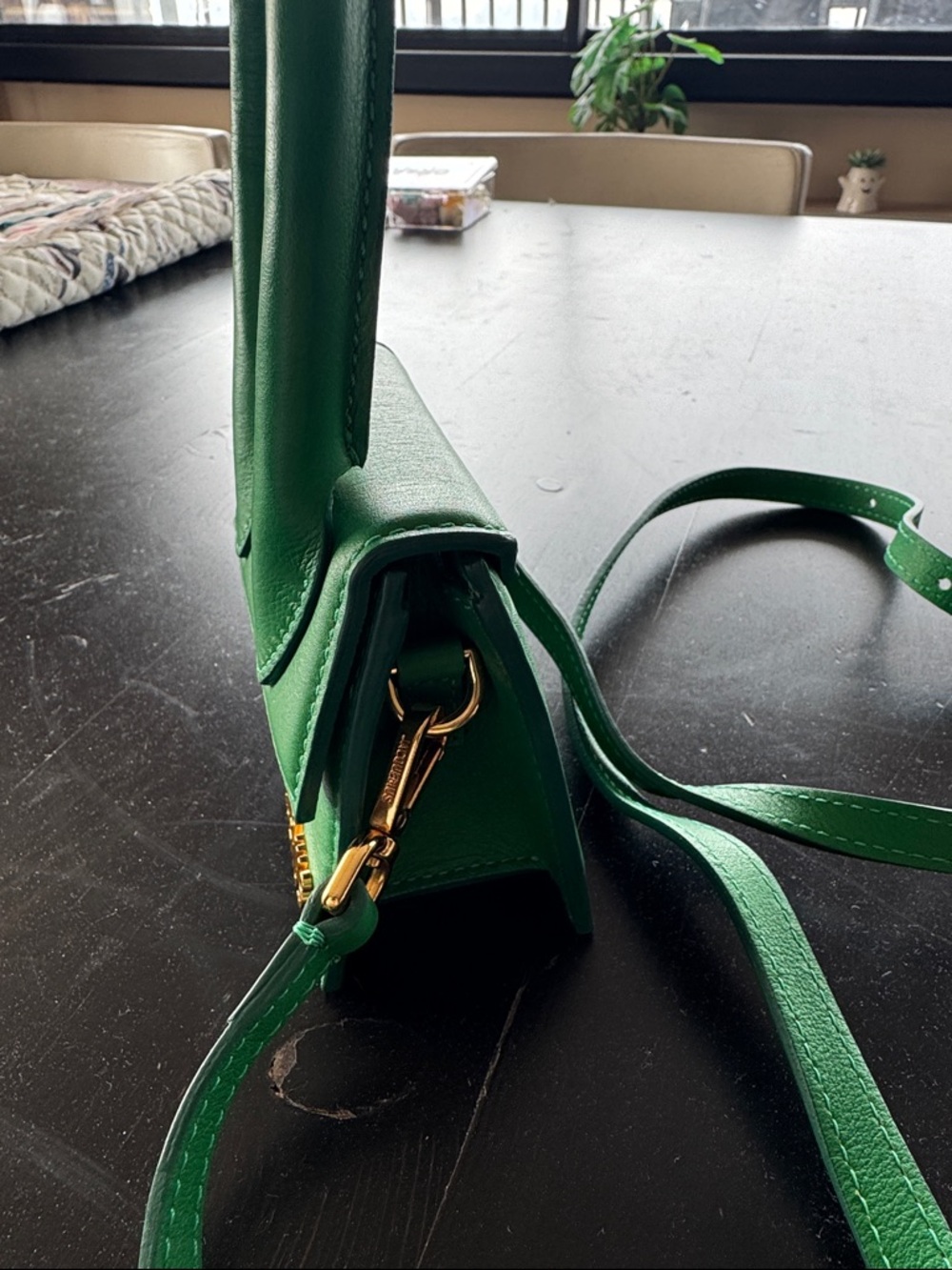 Jacquemus Emerald Green Mini Leather Top-Handle Bag ✨ - Picture 4 of 10